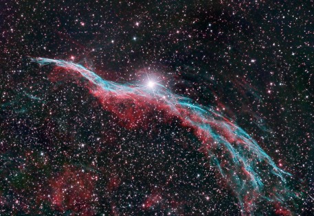 Western Veil Nebula by Benjamin Law