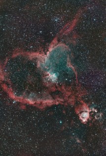 Heart Nebula in Cassiopeia by Yves Tremblay