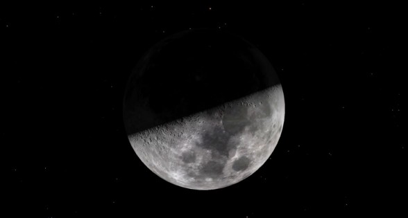 Nov01-2022 at 637 GMT - First Quarter Moon